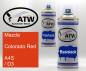 Preview: Mazda, Colorado Red, A4S / D3: 400ml Sprühdose + 400ml Klarlack - Set, von ATW Autoteile West.